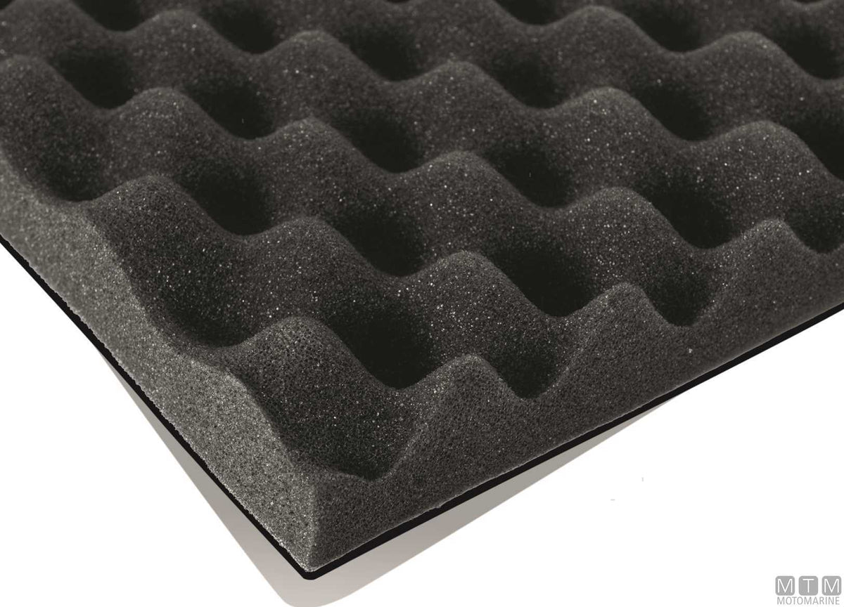 Waterproof embossed soundproofing lining 100x200 cm - original photo Motomarine Srl