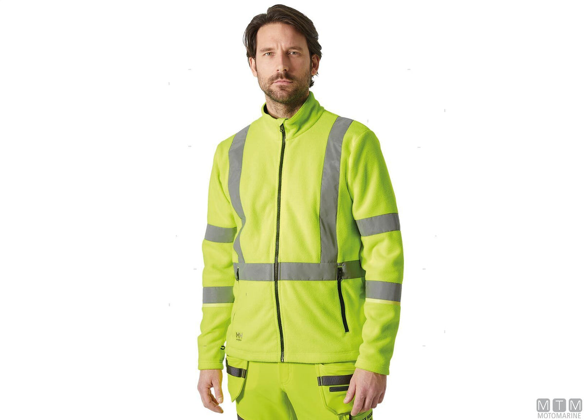 H/H WW UC-ME Fleece Jacket 360 hi-vis yellow L - original photo Motomarine Srl