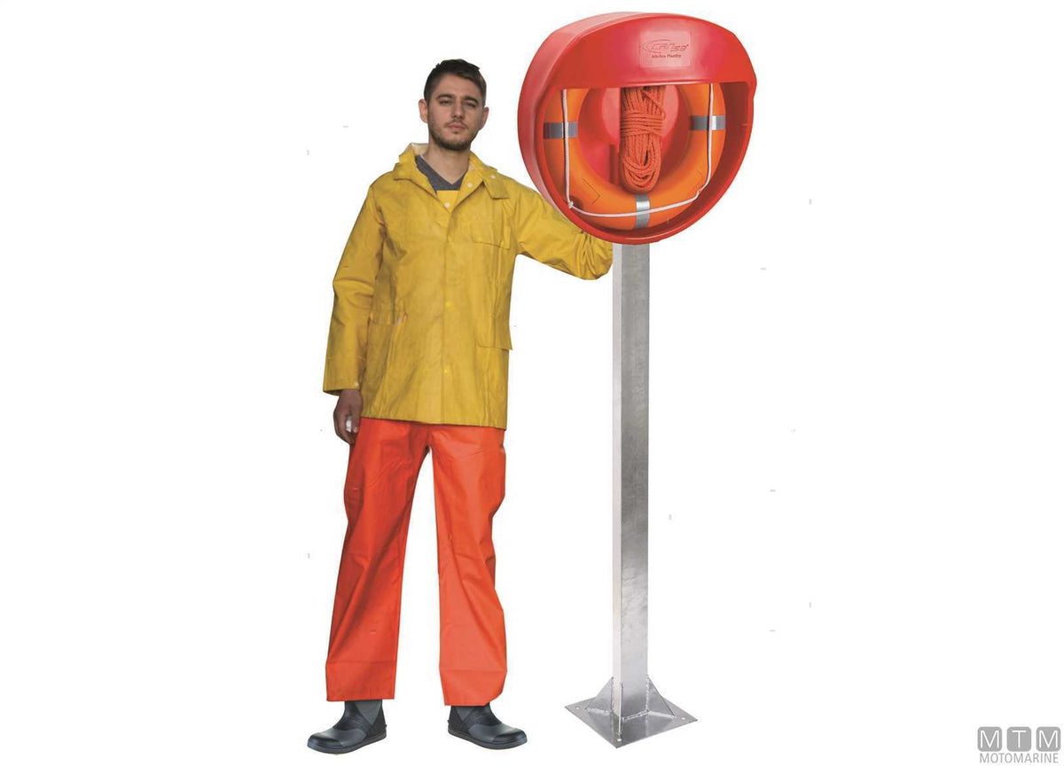 Open ABS container for ring lifebuoy <75 cm - original photo Motomarine Srl