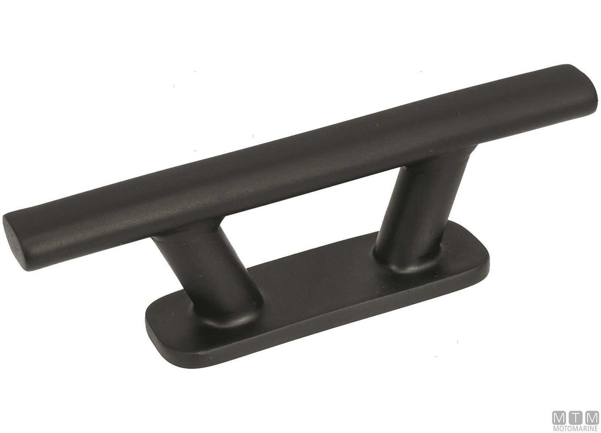 Skandia cleat 265 mm black in AISI 316 stainless steel - original photo Motomarine Srl