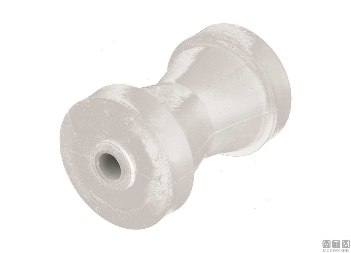 Center roller in teflon for trailers 215x80 mm F20 mm - original photo Motomarine Srl