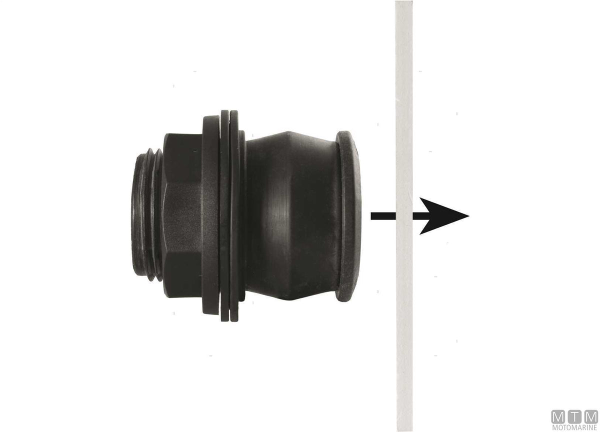 BD Fast fitting for diesel tanks 1"1/2 polypropylene - original photo Motomarine Srl