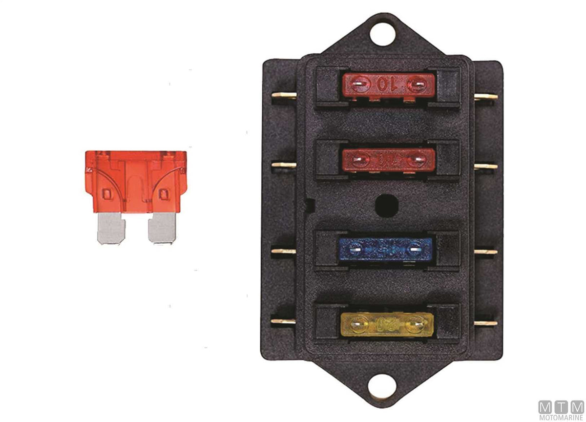 Fuse box UNIVAL 4-position - original photo Motomarine Srl