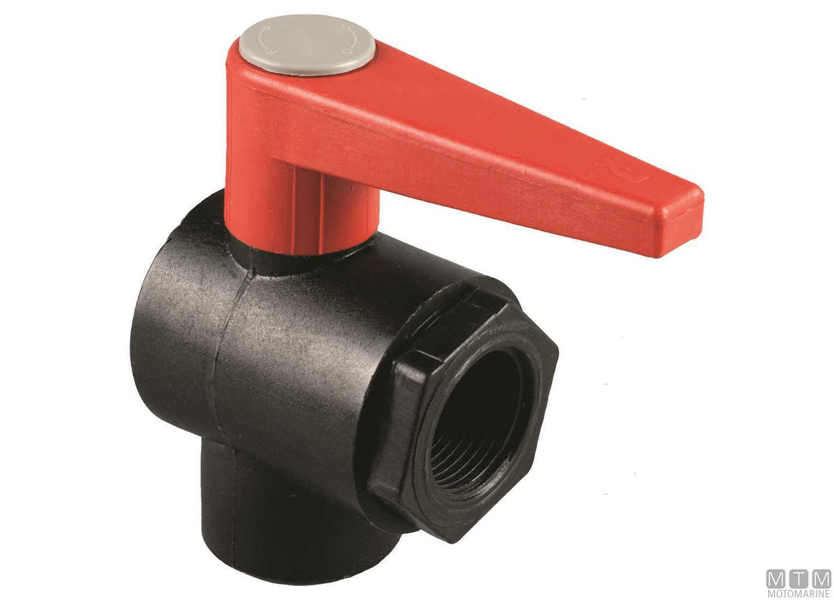 PN16 ball valve 90° 1/2" reinforced polypropylene - original photo Motomarine Srl
