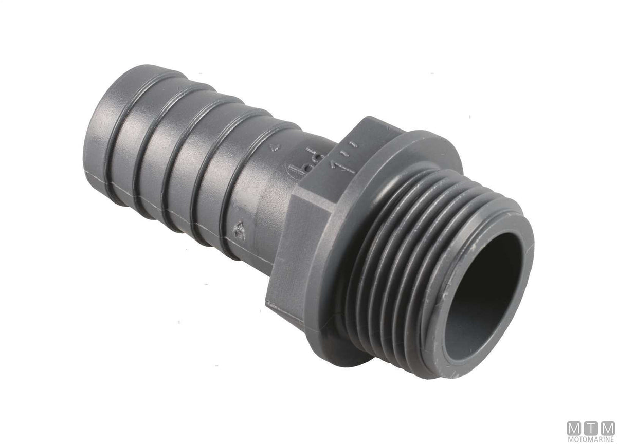 Hose tail M 3/4x16 glass-fiber reinforced polypropylene - original photo Motomarine Srl
