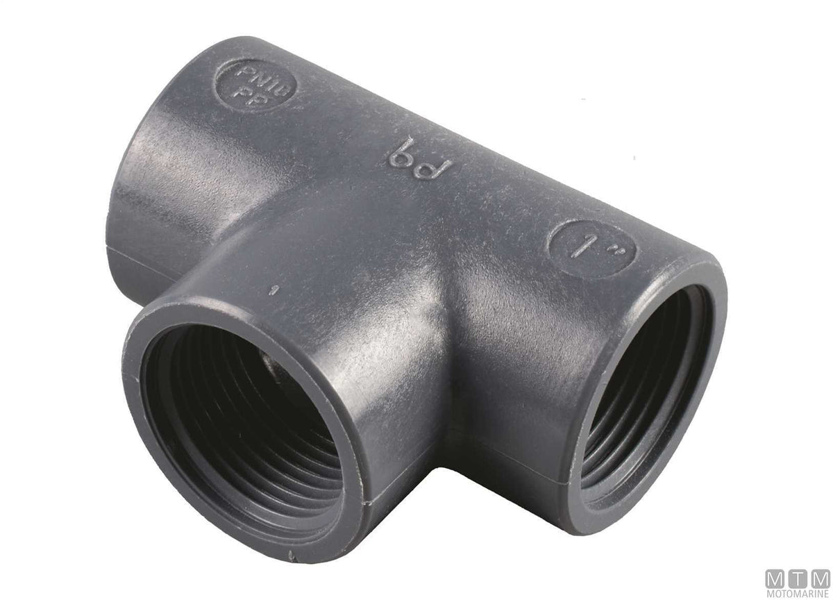 T-fitting 1" reinforced polypropylene FV - original photo Motomarine Srl