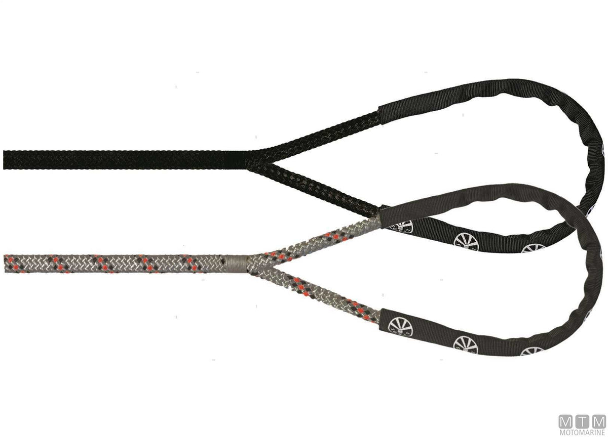 Liros Handy-Elastic black mooring line with 40 cm eye splice Ø14 mm 15 m - original photo Motomarine Srl