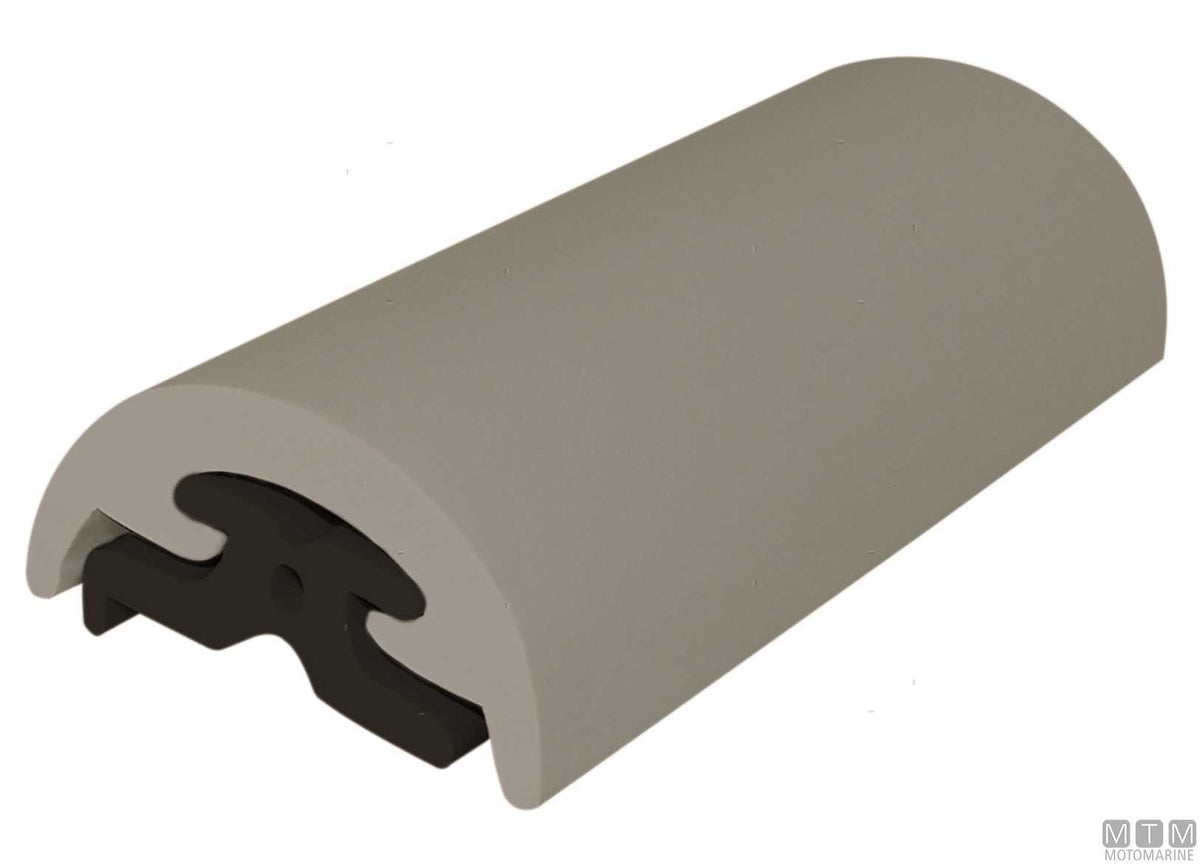 Fender rub rail profile Radial black H30 mm L12 m - original photo Motomarine Srl