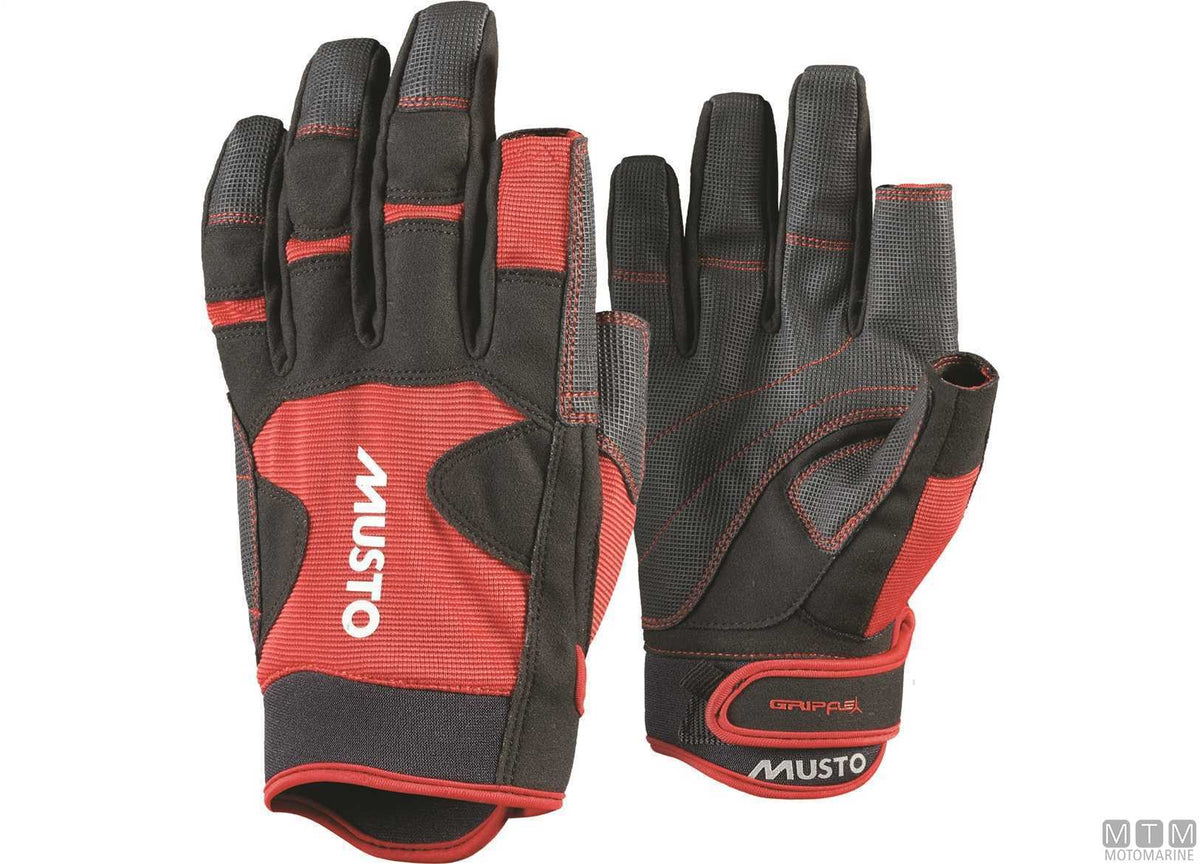 Musto Performance 2.0 3/4 Finger Gloves 169 Red XS - original photo Motomarine Srl