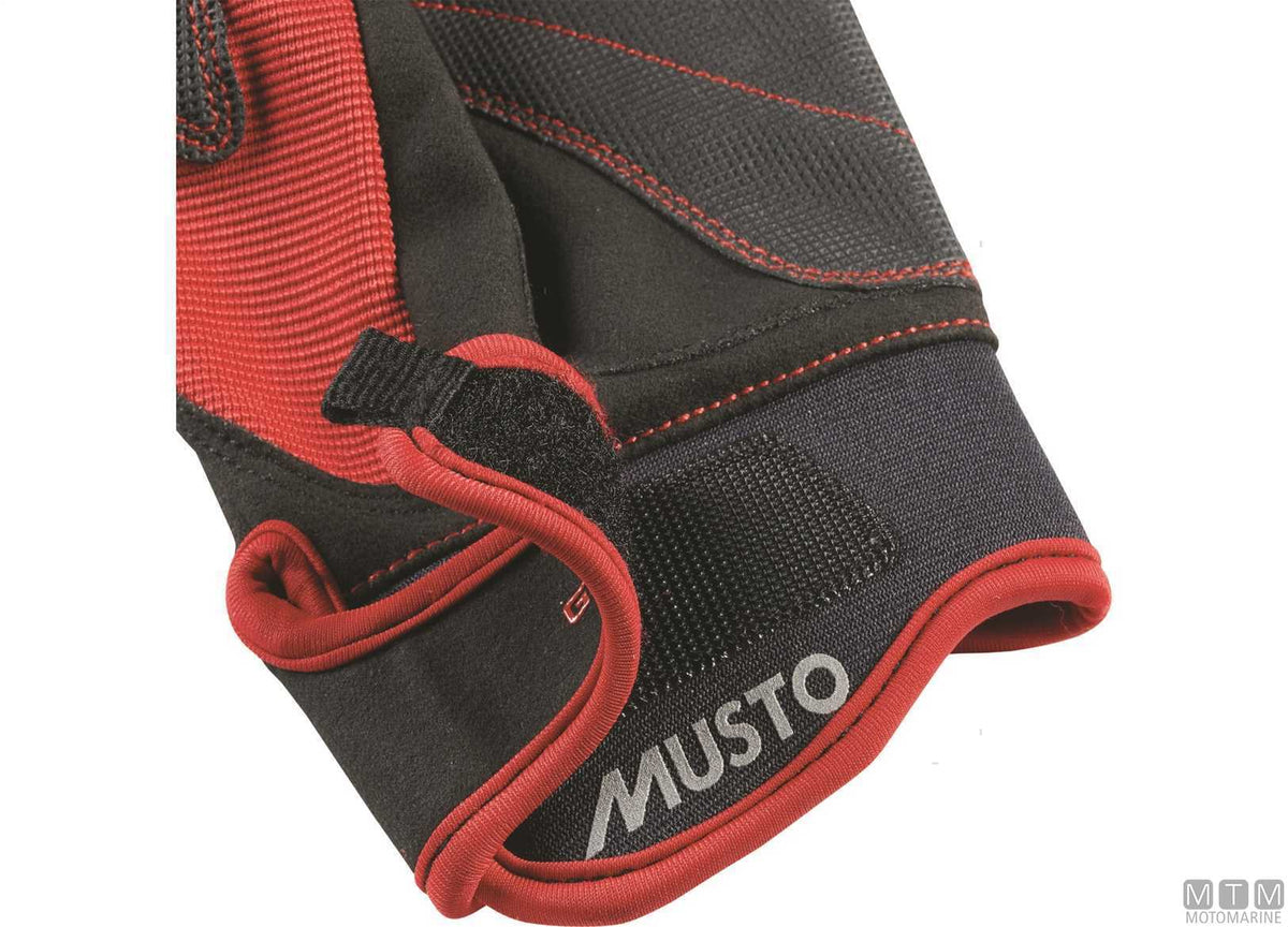 Musto Performance 2.0 3/4 Finger Gloves 169 Red S - original photo Motomarine Srl