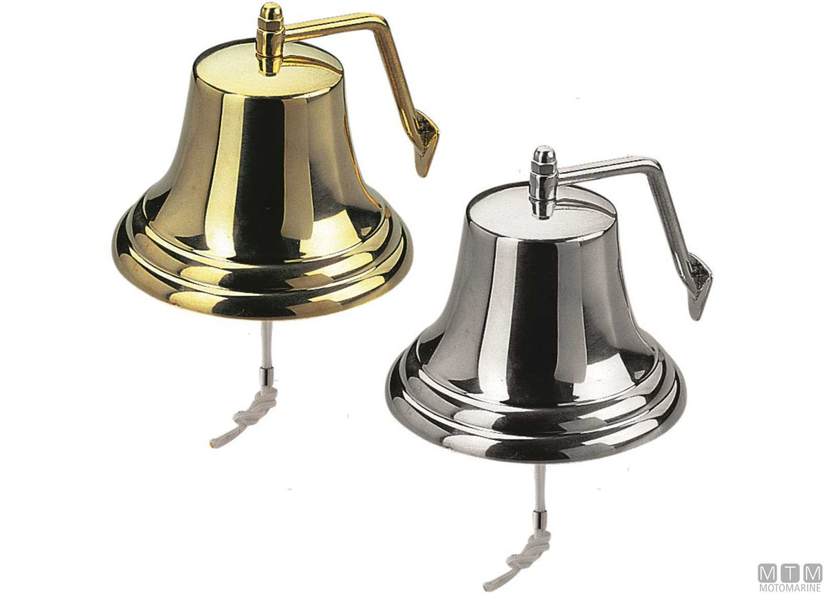 R.I.NA. Certified Bell Ø300 mm in Polished Brass - original photo Motomarine Srl