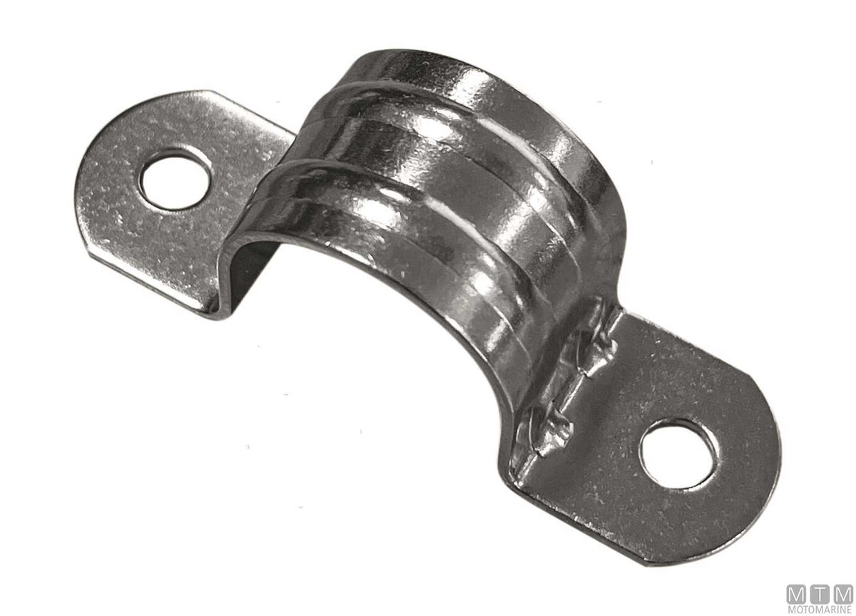 Wide bridge fitting Ø22 mm stainless steel 316 - original photo Motomarine Srl