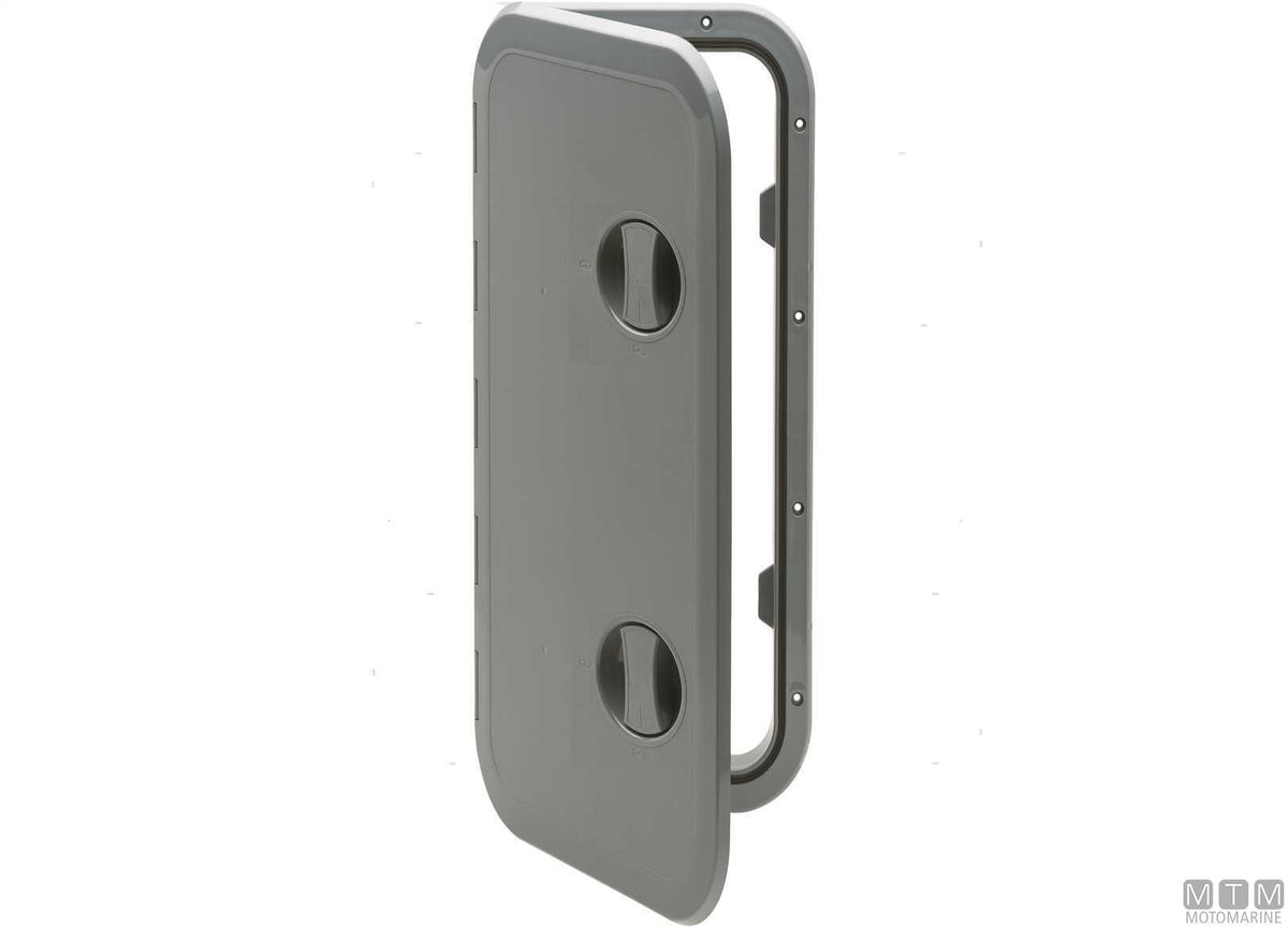 Walkable deck hatch in ABS, white, size ML 243x606 mm - original photo Motomarine Srl