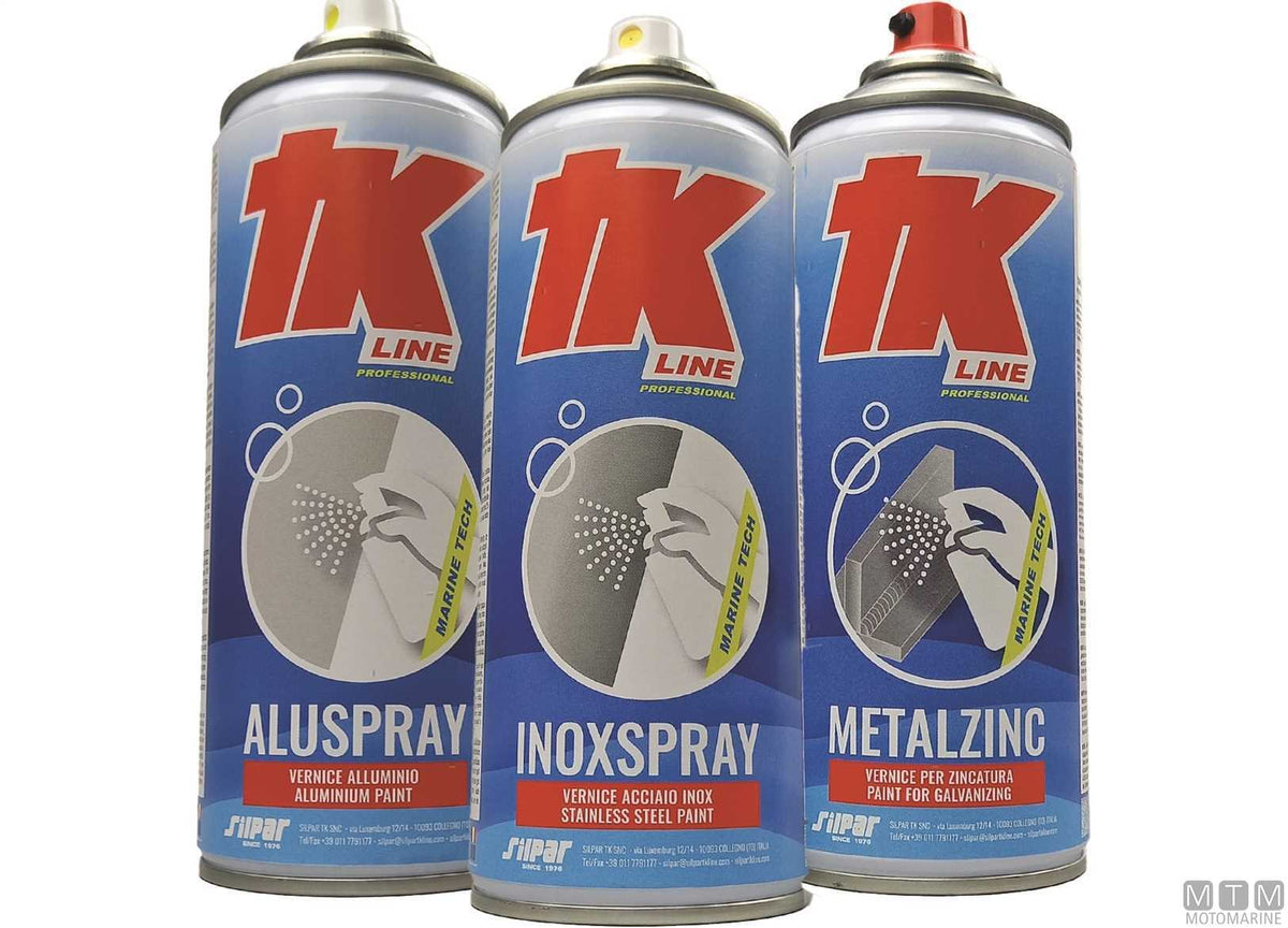 TK Inoxspray metallic spray paint 400 ml - original photo Motomarine Srl
