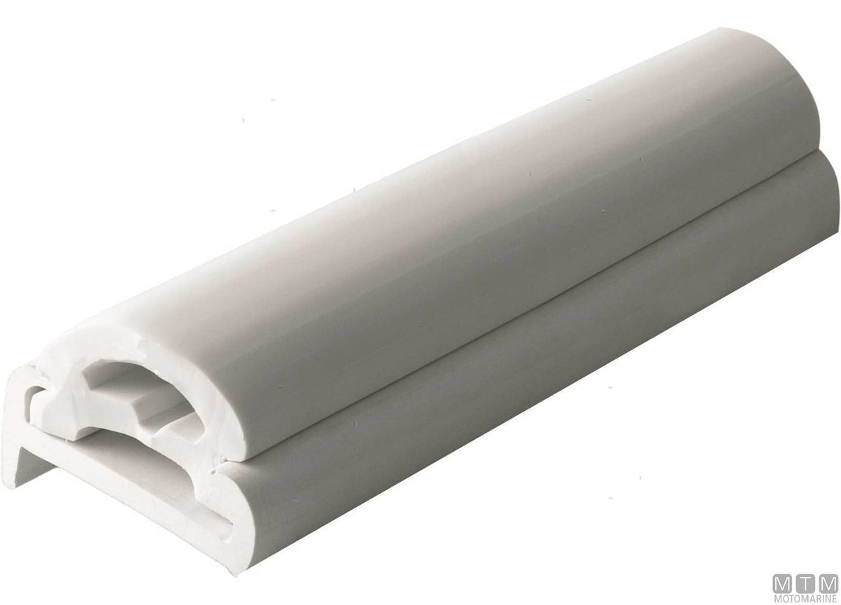 Fender rub rail profile type TR40 white H35 mm L24 m - original photo Motomarine Srl