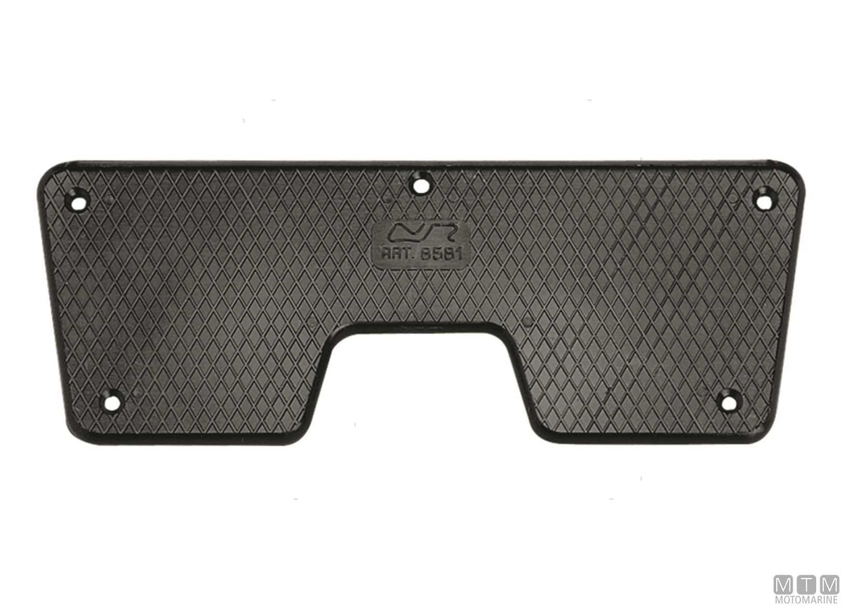 Transom saver plate 230x86 mm in white plastic - original photo Motomarine Srl