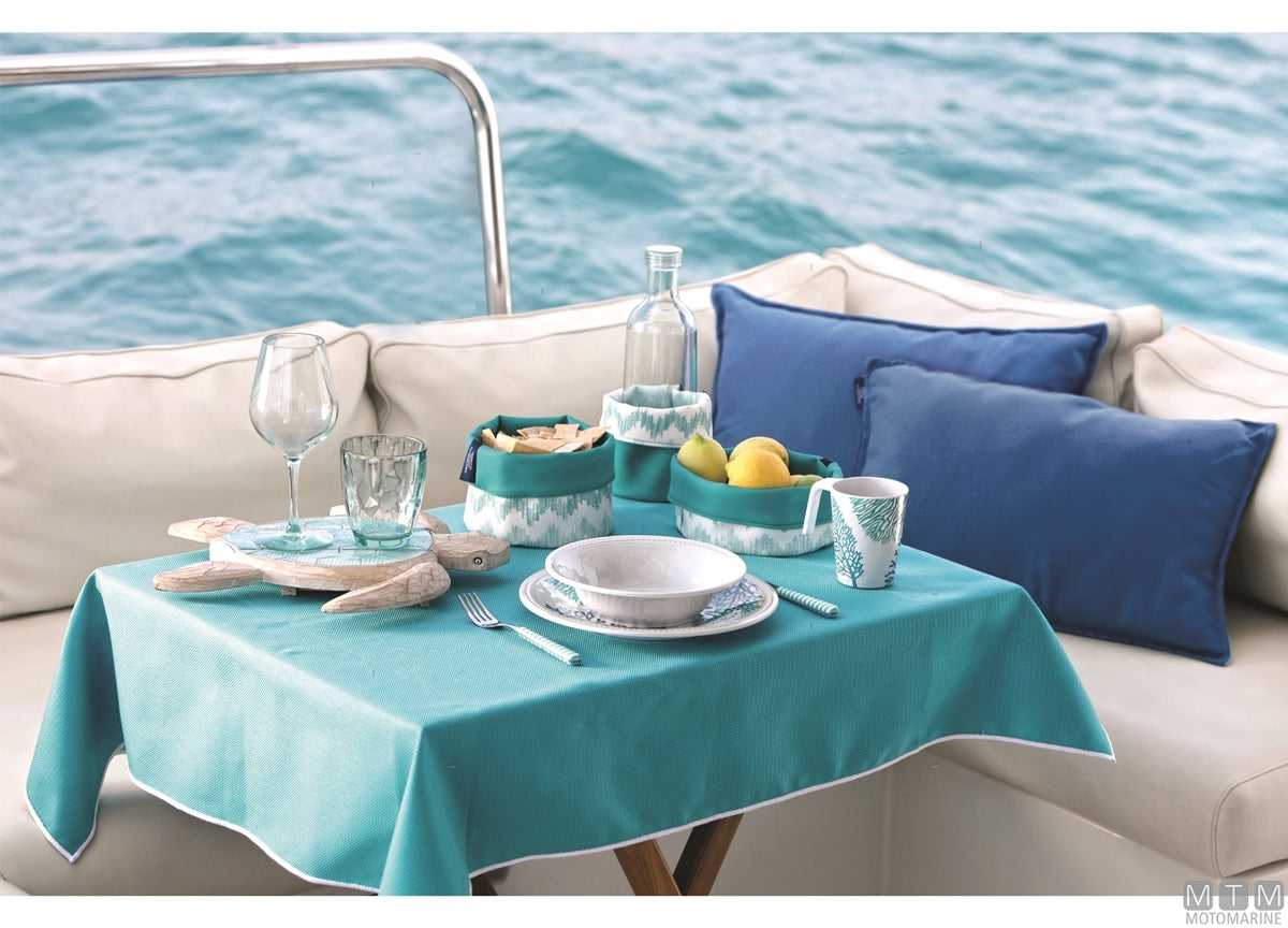 MB Aruba waterproof cushions set of 2, 40x60-30x40 beige - original photo Motomarine Srl