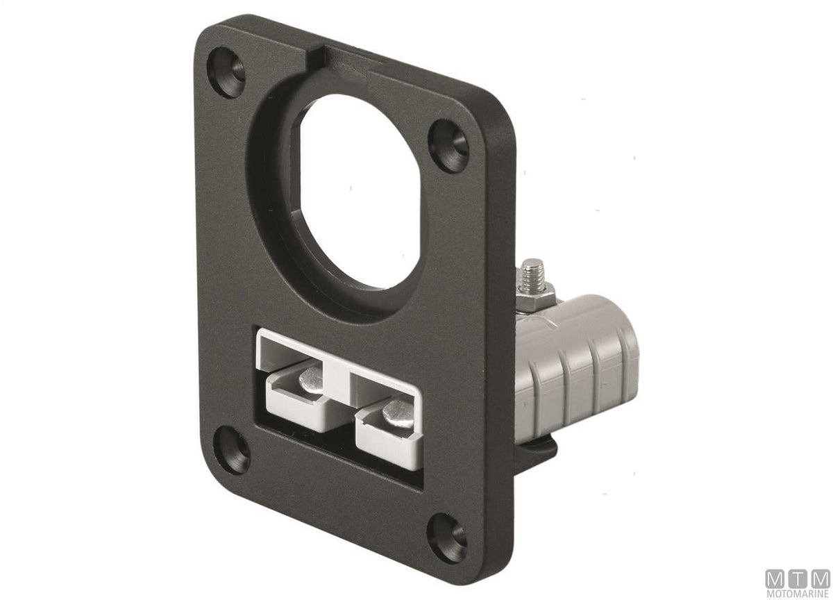Socket panel with Anderson connector 58x75 mm - original photo Motomarine Srl