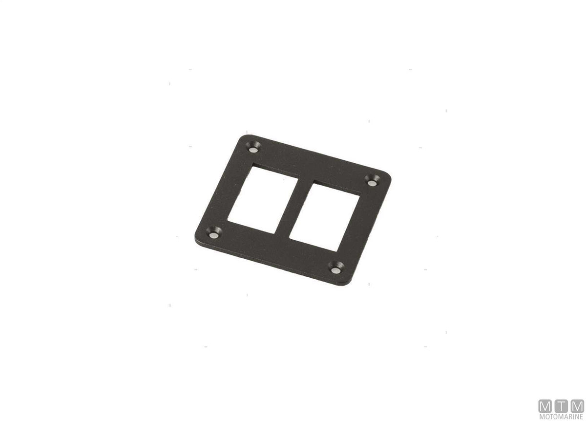 Aluminium frame, 3 positions, for rocker switches - original photo Motomarine Srl