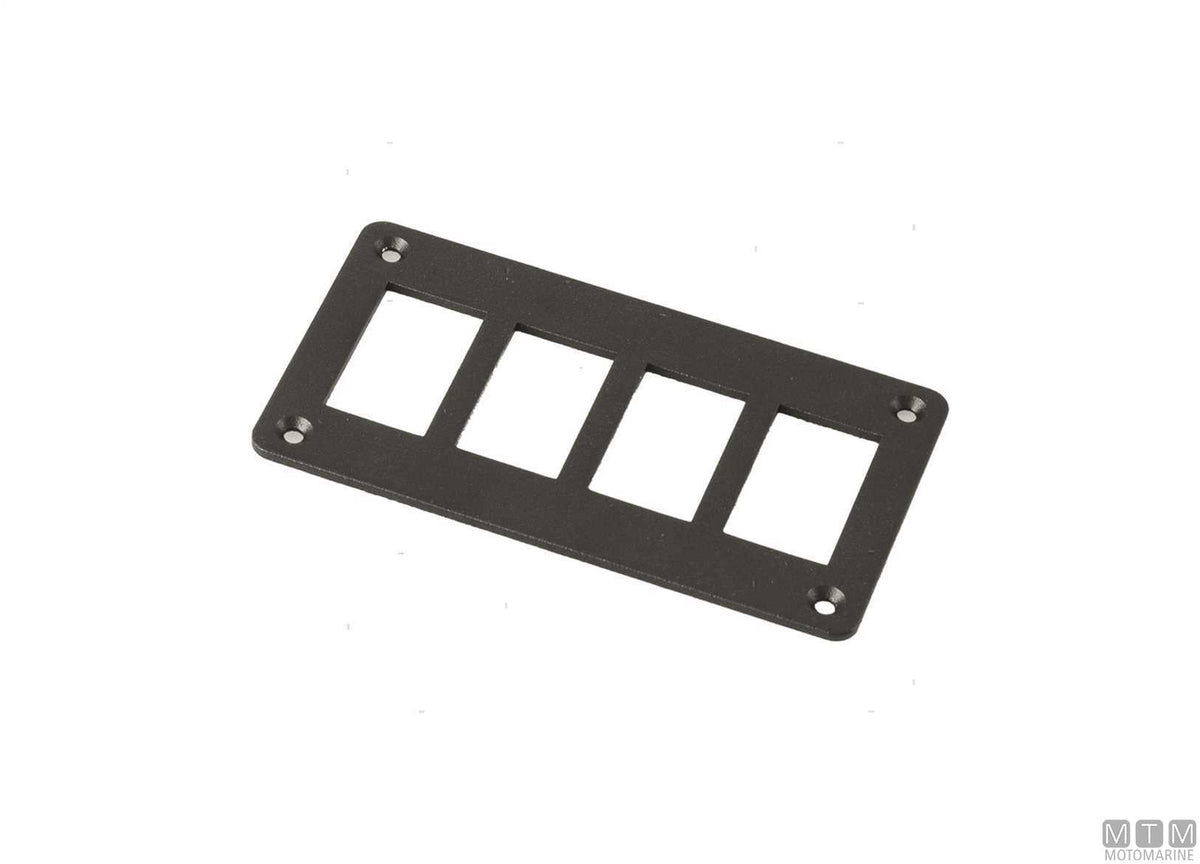 Aluminium frame, 8 positions, for rocker switches - original photo Motomarine Srl