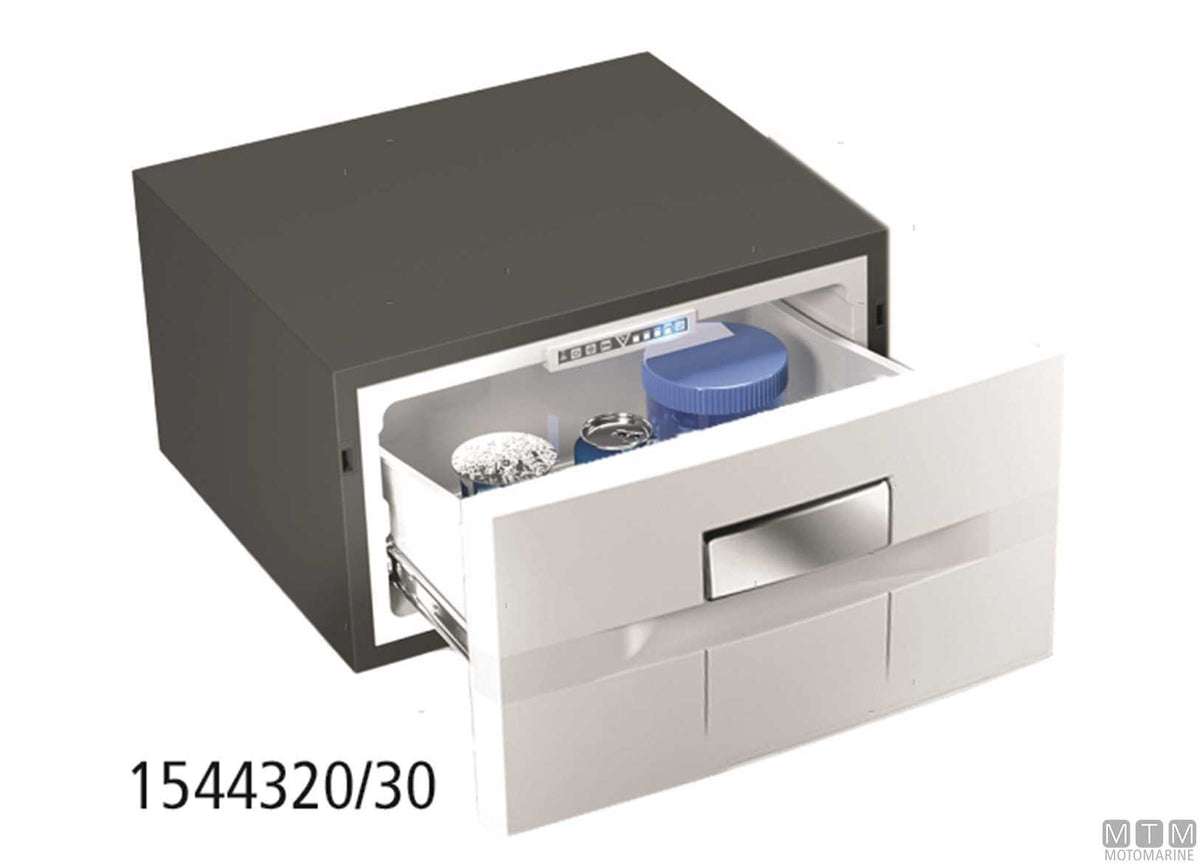 Drawer fridge 30 L VF D30A black, external compressor - original photo Motomarine Srl