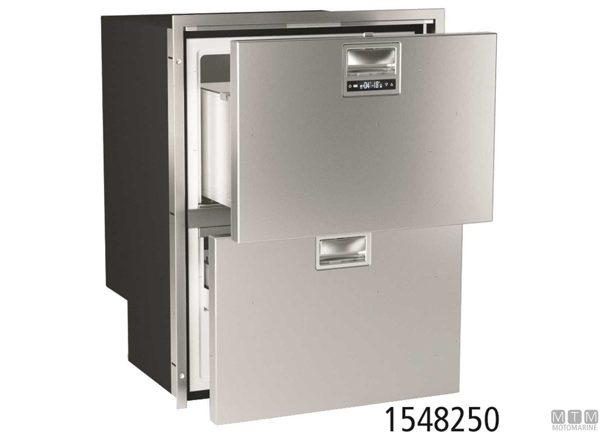 Drawer fridge/freezer 70+80 L VF DRW180A stainless steel, internal compressor - original photo Motomarine Srl