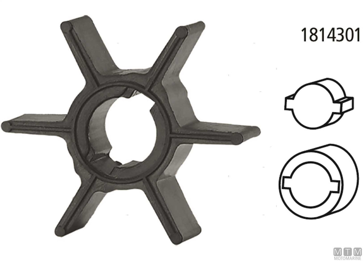 Impeller MTM - OEM Tohatsu 3B7-65021-2 - original photo Motomarine Srl