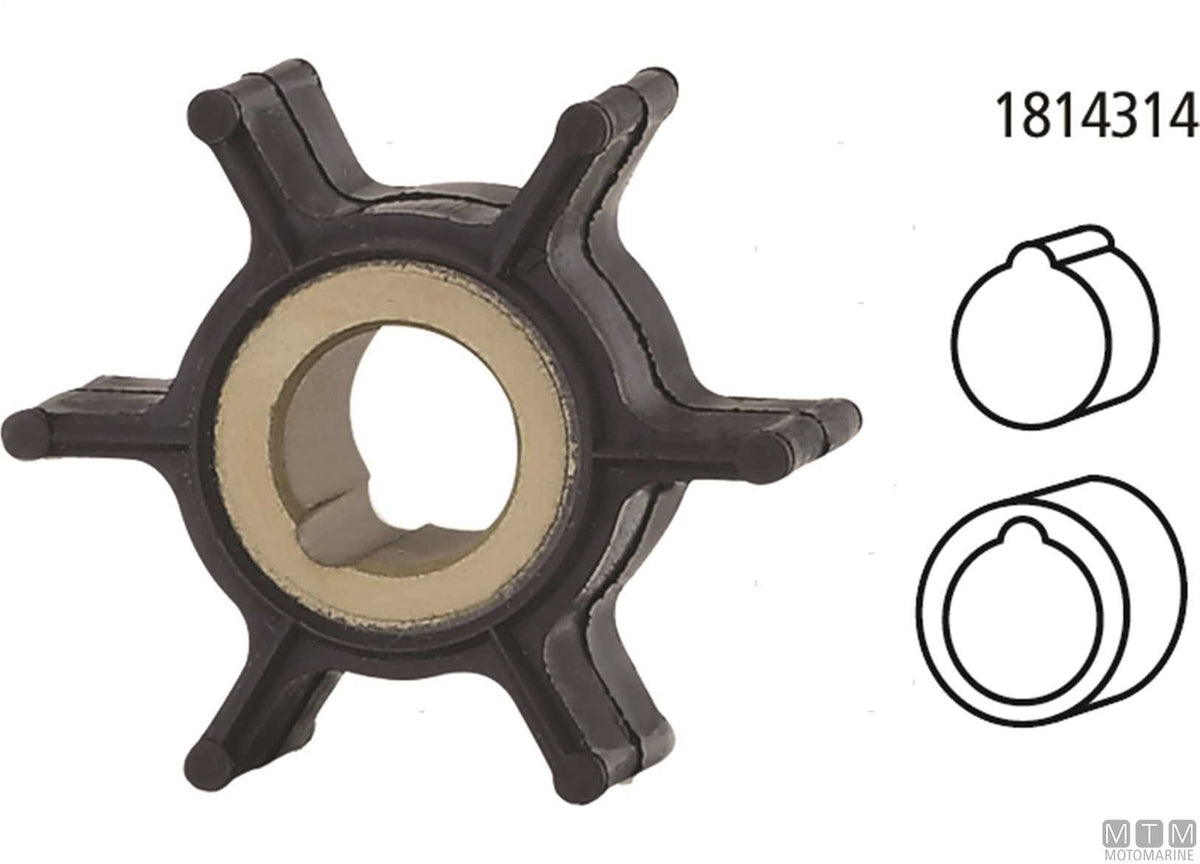 Impeller MTM - OEM Johnson 389642 - original photo Motomarine Srl