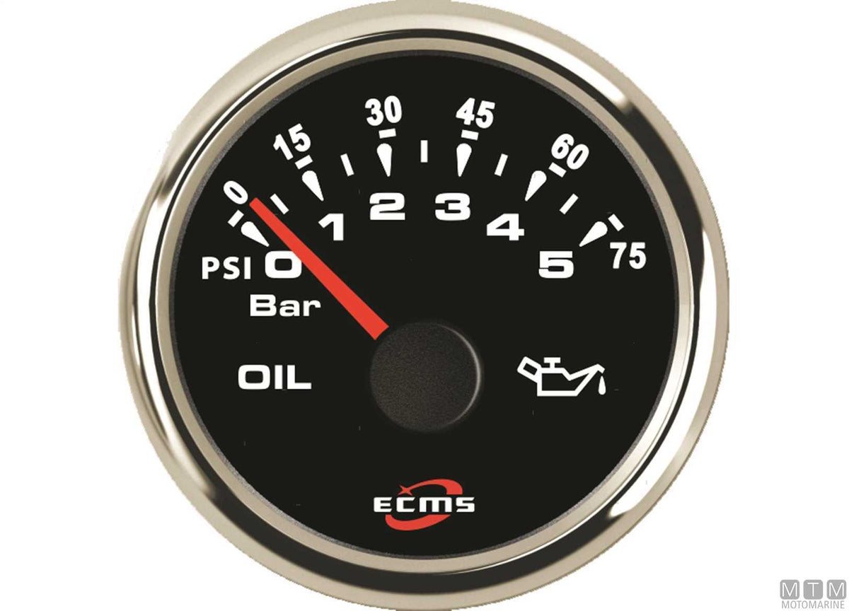 Voltmeter 8-32 V Black/Chrome - original photo Motomarine Srl