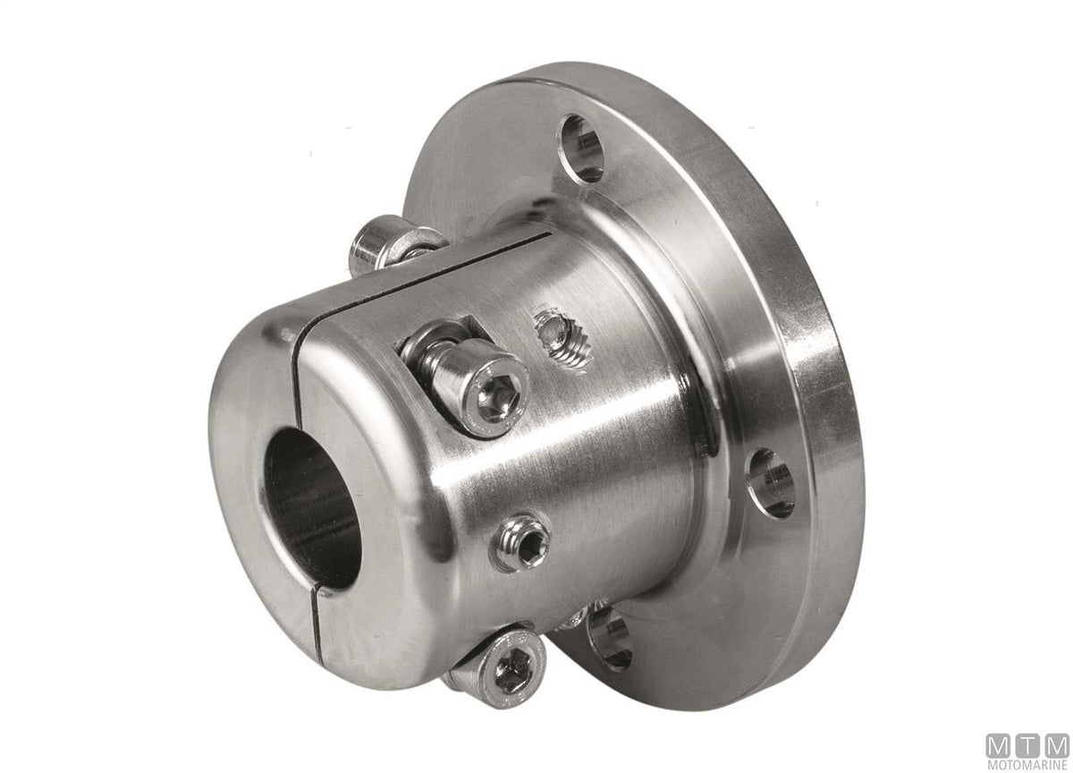 C45 coupling flange for Ø25 mm shaft, D100 mm - original photo Motomarine Srl