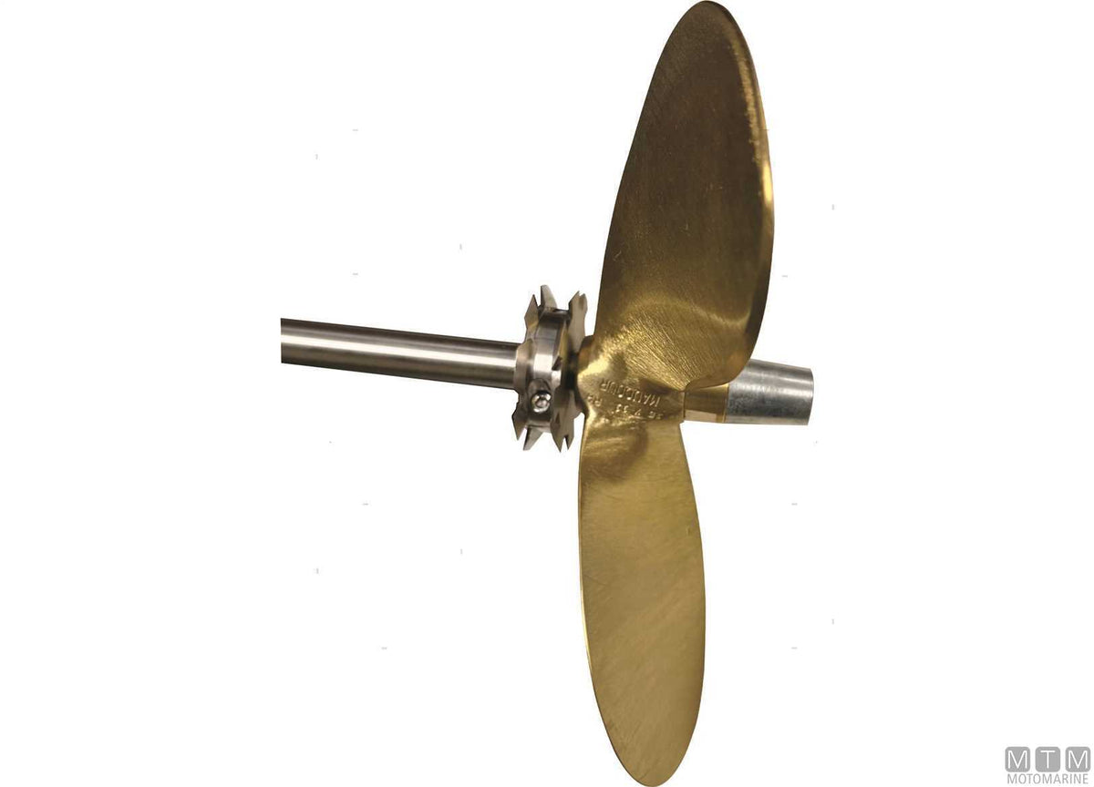 Clamp-On Rope Cutter Ø120 mm for Ø45 mm Shaft Stainless Steel - original photo Motomarine Srl