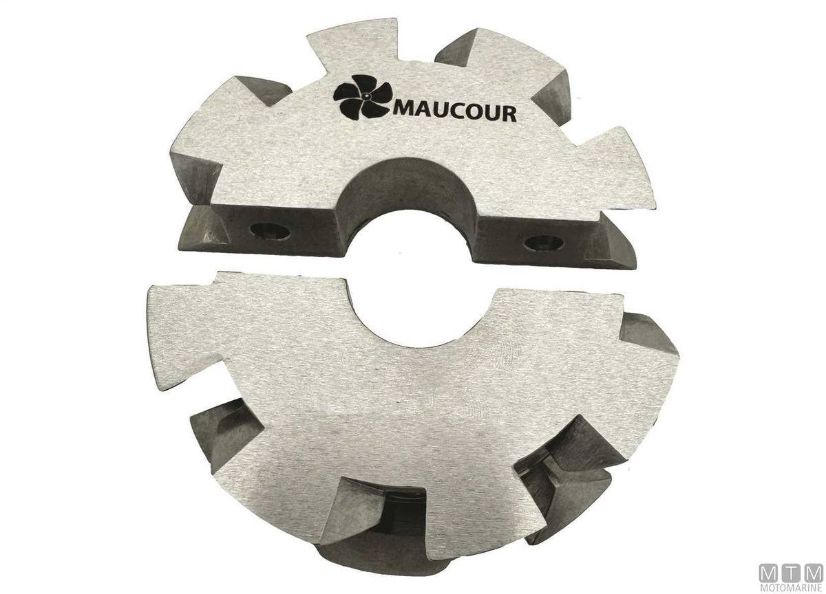 Clamp-On Rope Cutter Ø100 mm for Ø40 mm Shaft Stainless Steel - original photo Motomarine Srl
