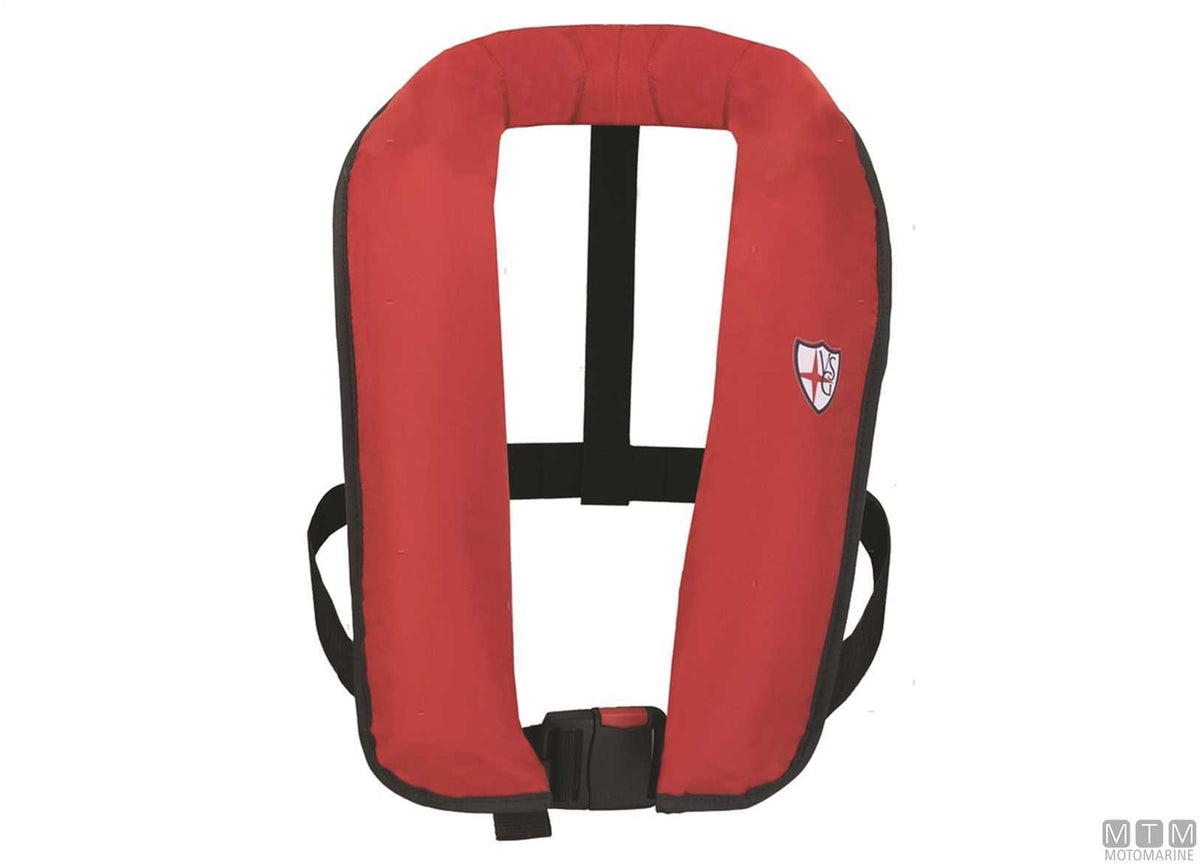 VSG Skipper 150N inflatable life jacket red - original photo Motomarine Srl