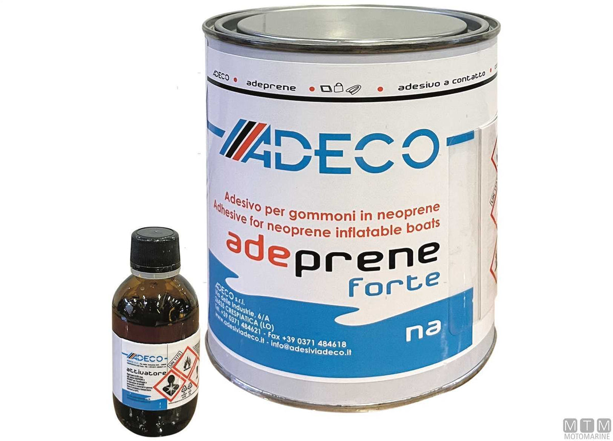 Contact adhesive Adeprene Forte 850 ml with activator 50 ml - original photo Motomarine Srl