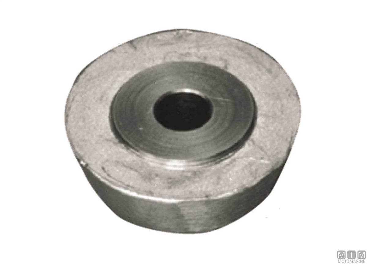 Ogive anode for Lewmar 140 bow thruster in zinc - original photo Motomarine Srl