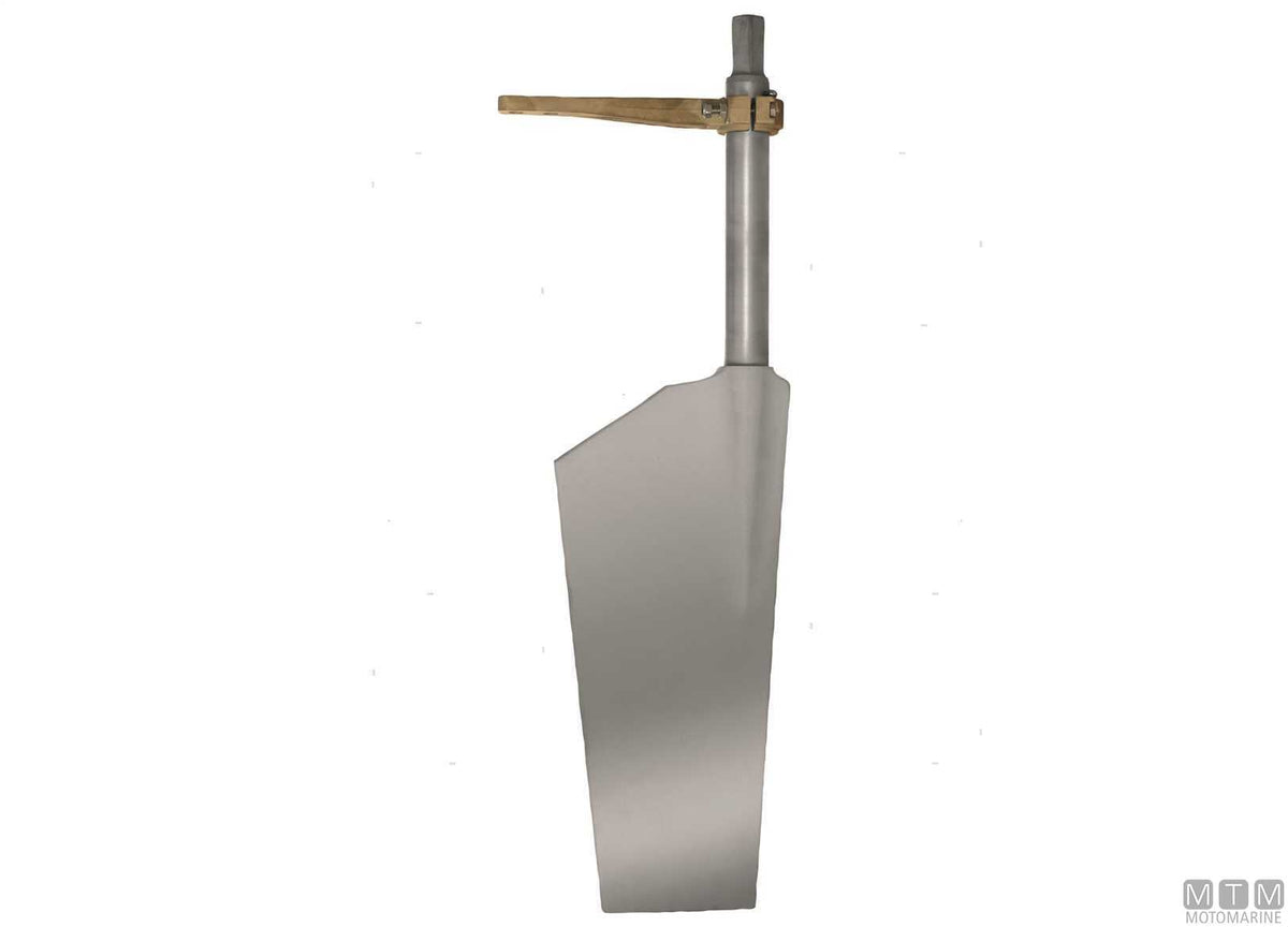 Type P11 stainless steel rudder blade 520x260 mm - original photo Motomarine Srl