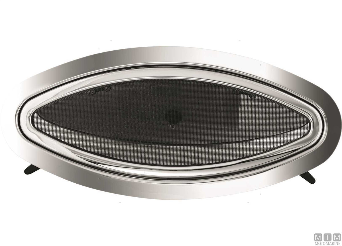 MTM 461x203 mm opening oval porthole in stainless steel - original photo Motomarine Srl