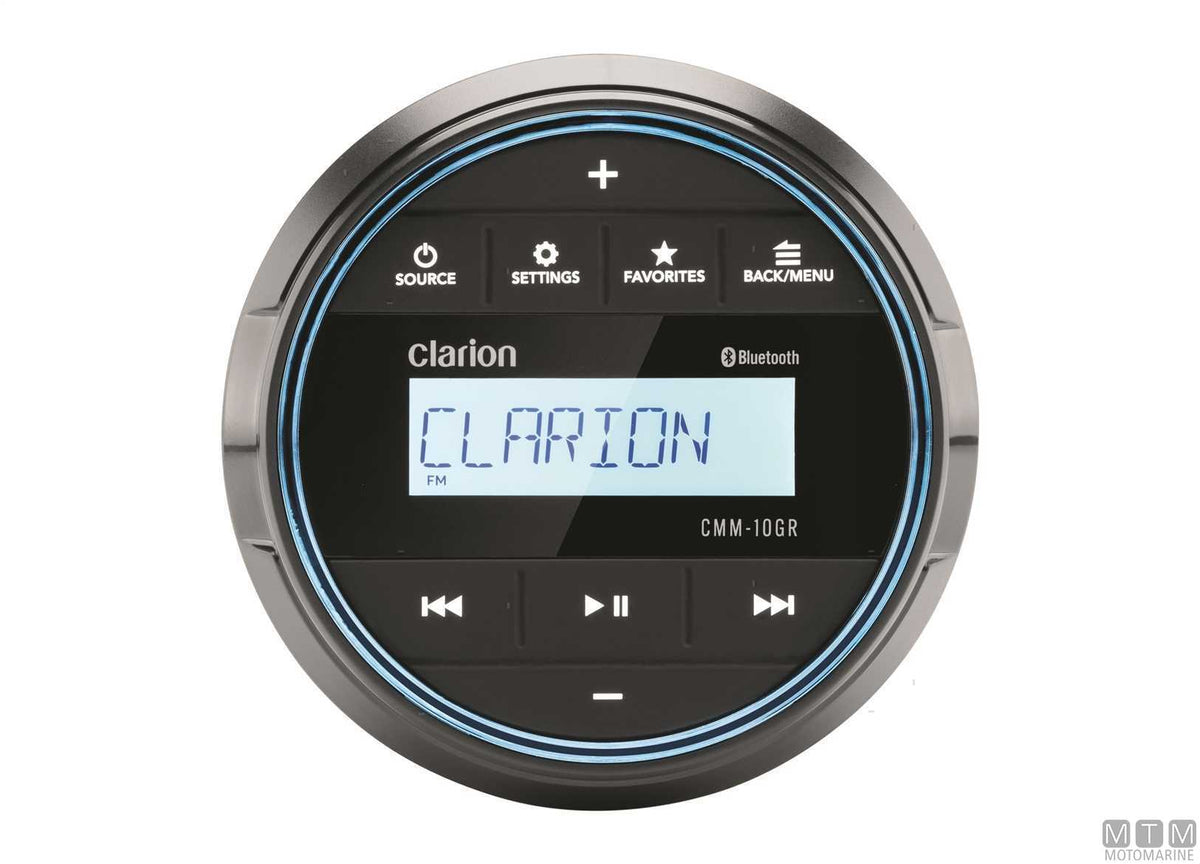 Clarion CMM-10GR marine stereo USB/Bluetooth - original photo Motomarine Srl