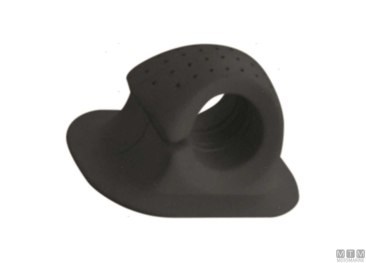 Rubber oar clip, black - original photo Motomarine Srl