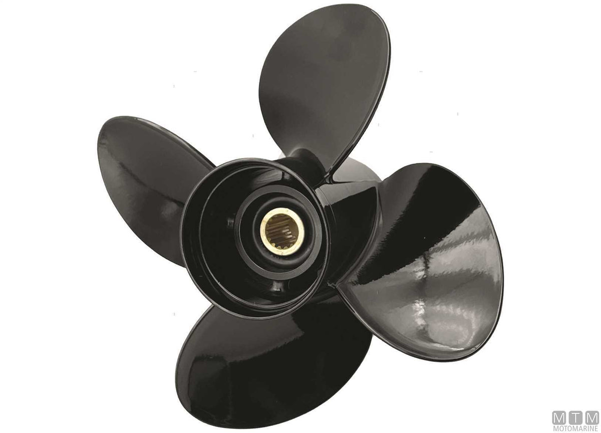 Alice propeller for Suzuki 3-blade aluminium 13 3/4x15 - original photo Motomarine Srl
