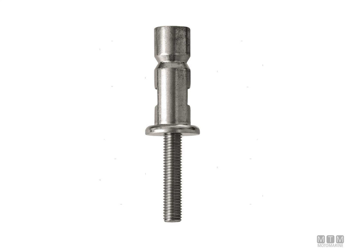 Base with pin for stanchion Ø25 mm stainless steel 316 - original photo Motomarine Srl