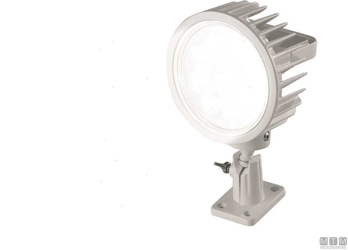 Adjustable LED searchlight White Eye 45W 10-30V in aluminium - original photo Motomarine Srl