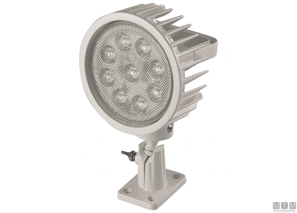 Adjustable LED searchlight White Eye 45W 10-30V in aluminium - original photo Motomarine Srl