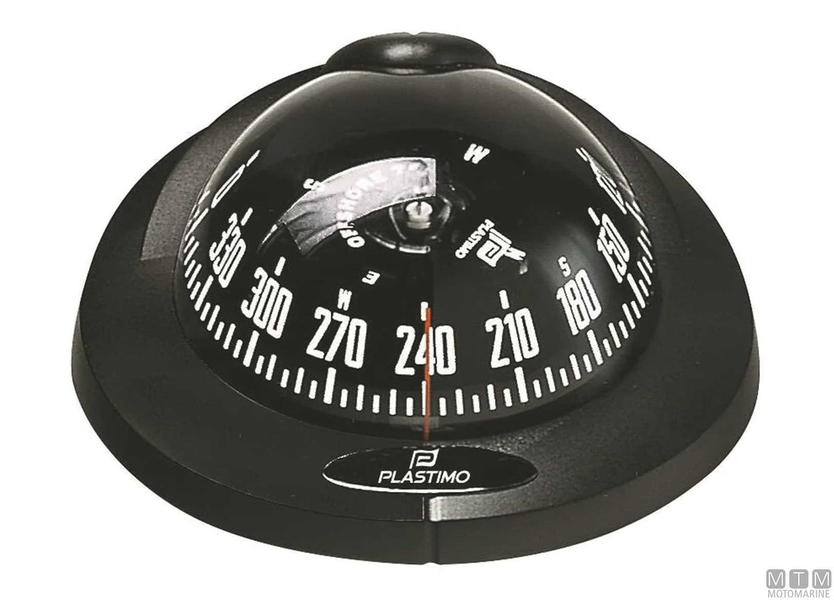 Plastimo Offshore 75 compass, black - original photo Motomarine Srl