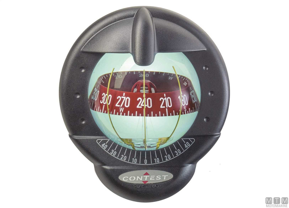 Plastimo Contest 101 vertical compass, white - original photo Motomarine Srl