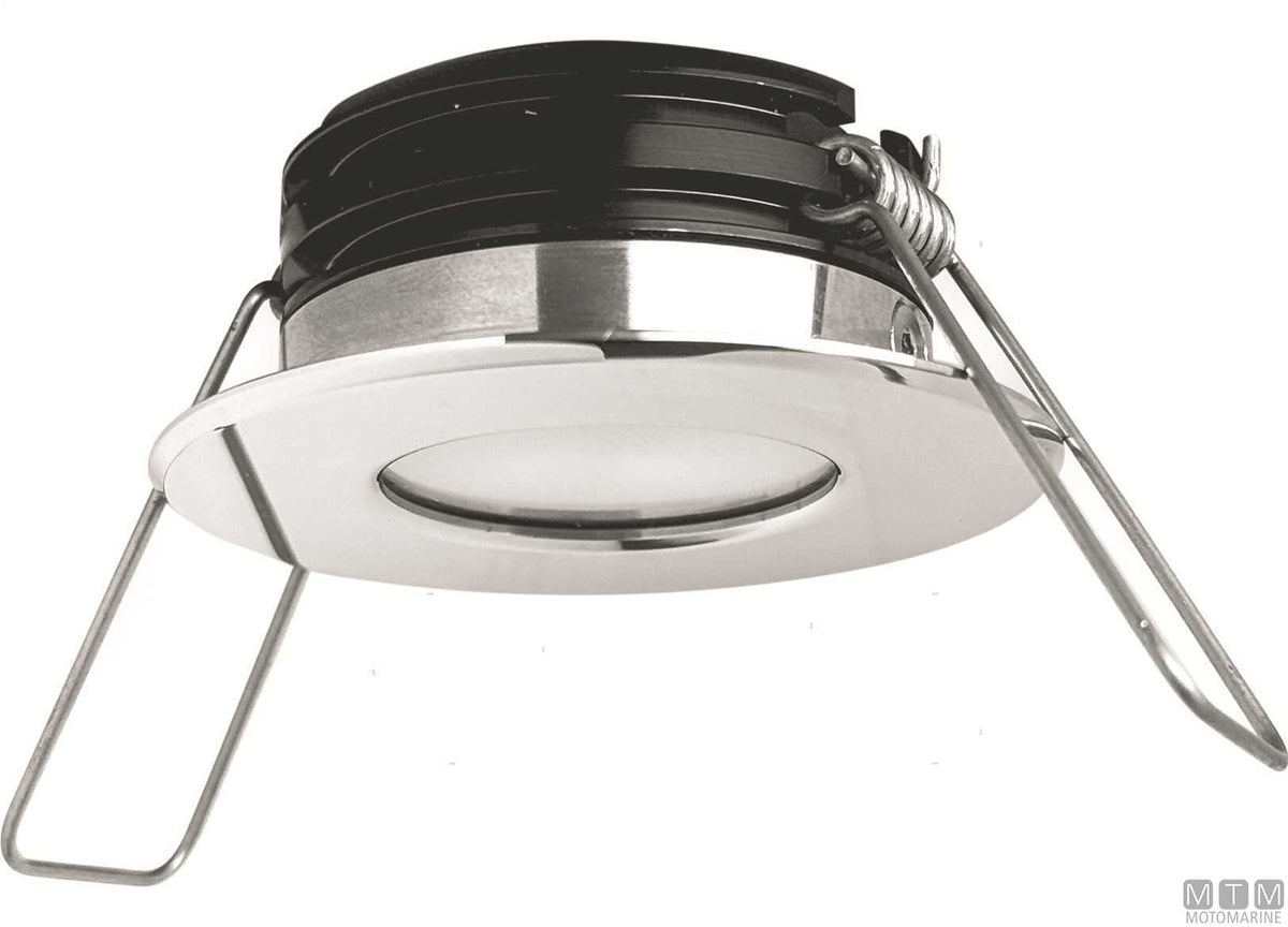 Natural light LED spotlight Astel Intensa stainless steel Ø79 mm - original photo Motomarine Srl