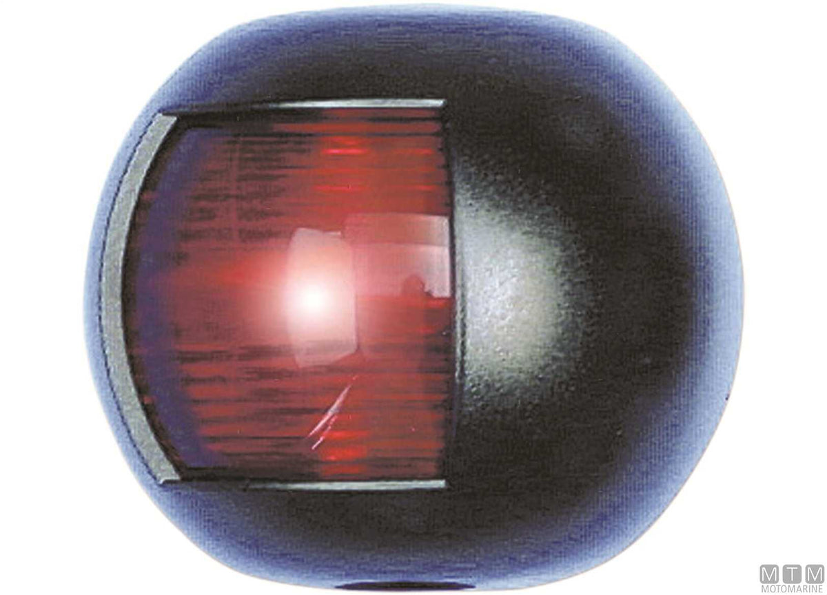 225° white bow navigation light LED half-dome black 70x63 mm - original photo Motomarine Srl