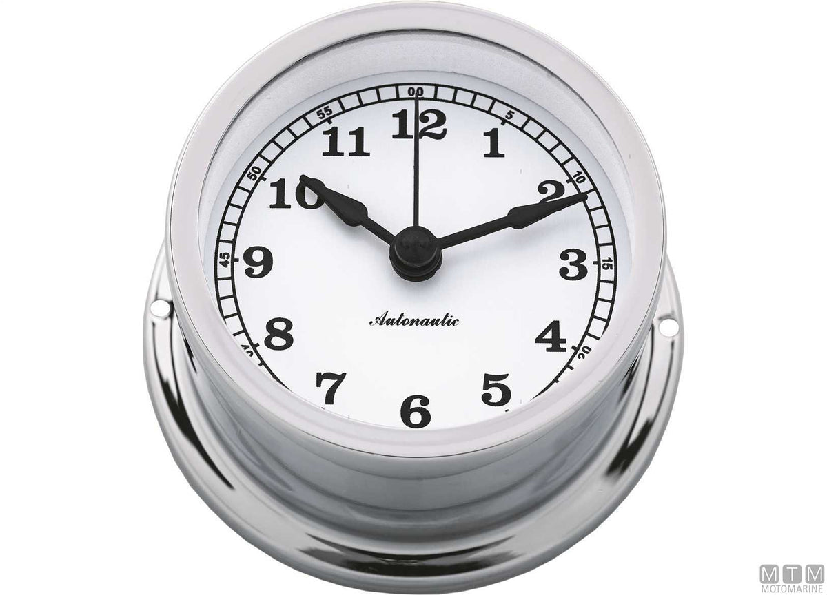 A-Nautic Minor clock 72 mm chrome-plated brass - original photo Motomarine Srl