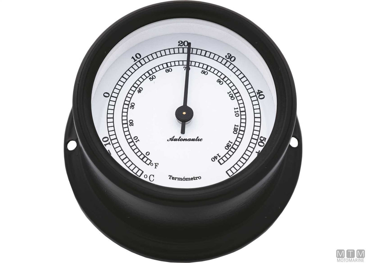A-Nautic Pacific barometer 120 mm black aluminium - original photo Motomarine Srl