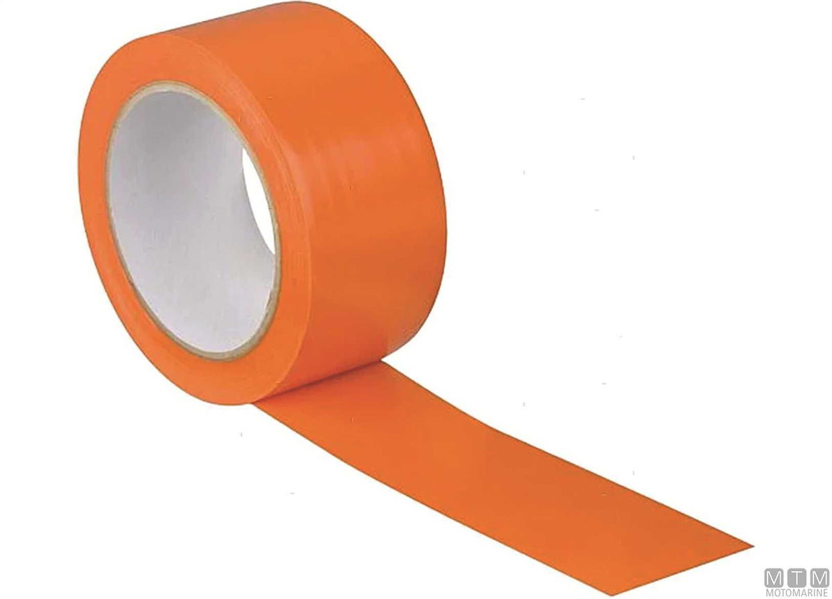 PVC tape 140 Orange for waterline 50 mm x 33 m - original photo Motomarine Srl